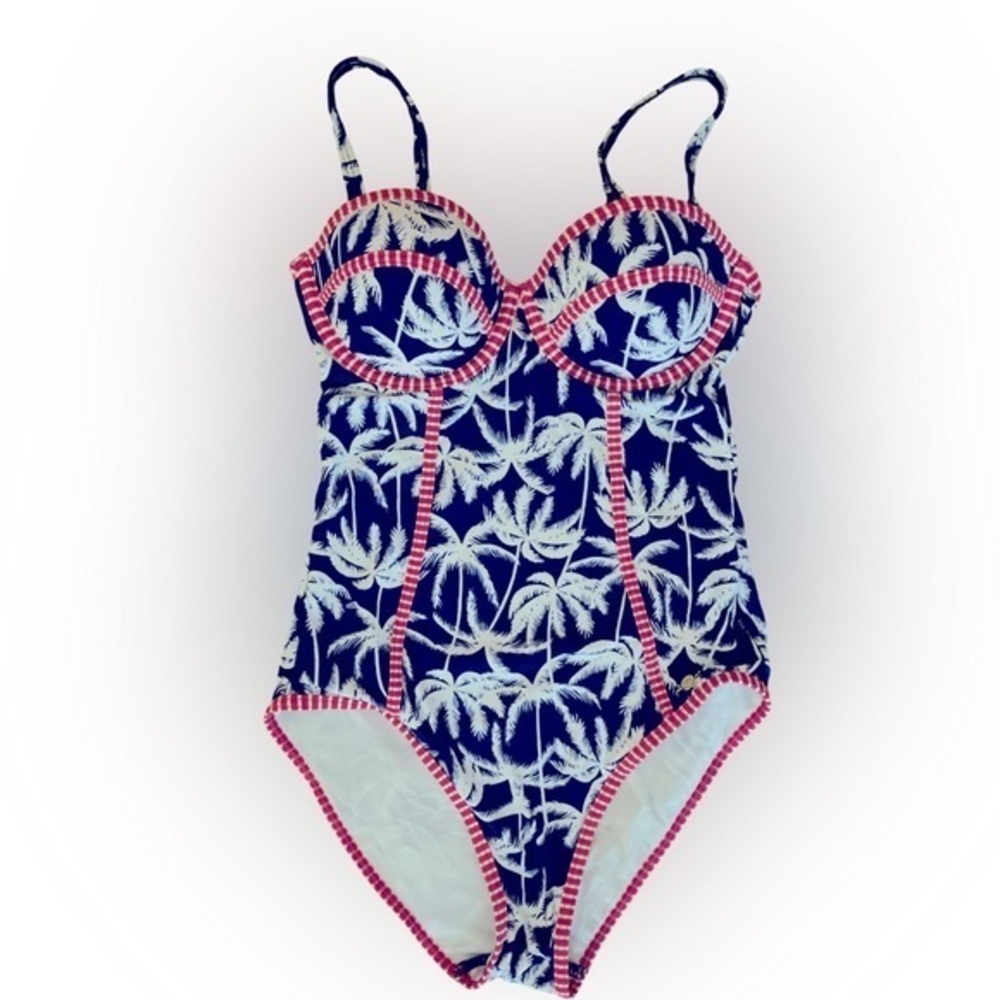 Sunseeker One piece Swimsuit - 8 navy white red , Australian